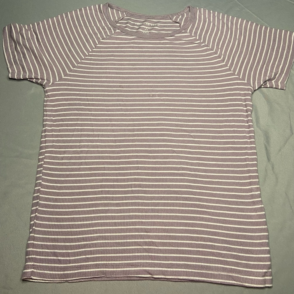 Striped Ribbed Tee